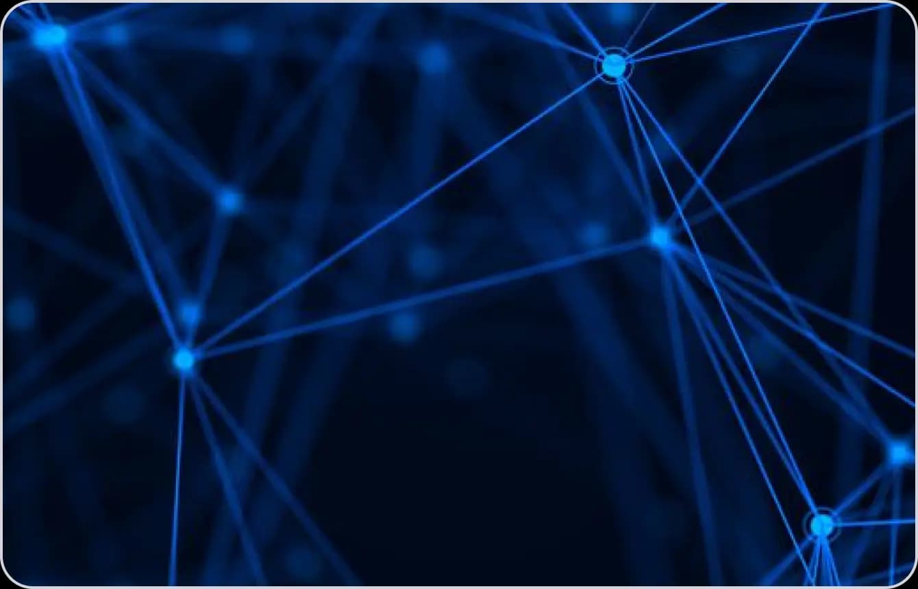 Digital network mesh representing connected institutional knowledge