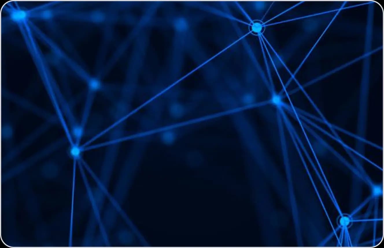 Digital network mesh representing connected institutional knowledge