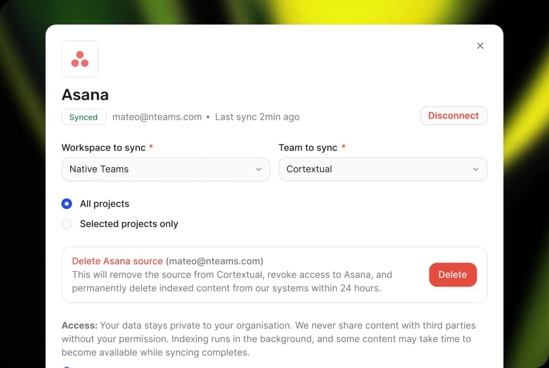 Step 2. Permissions carry over