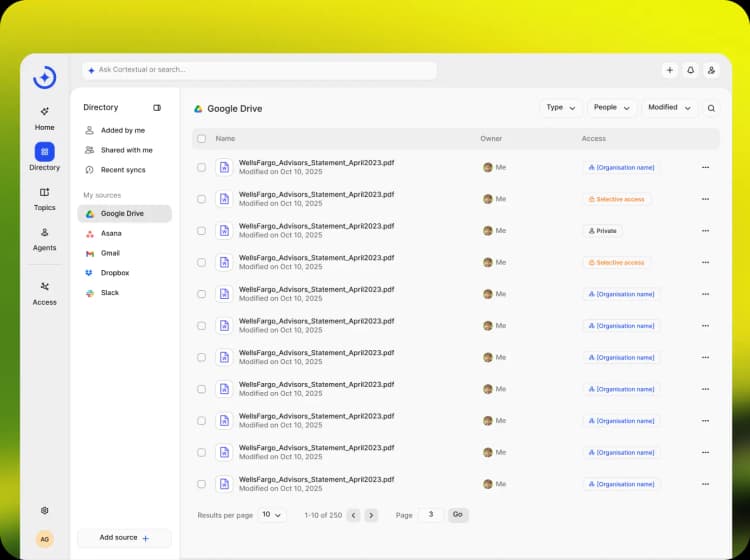 Step 3. Knowledge becomes searchable