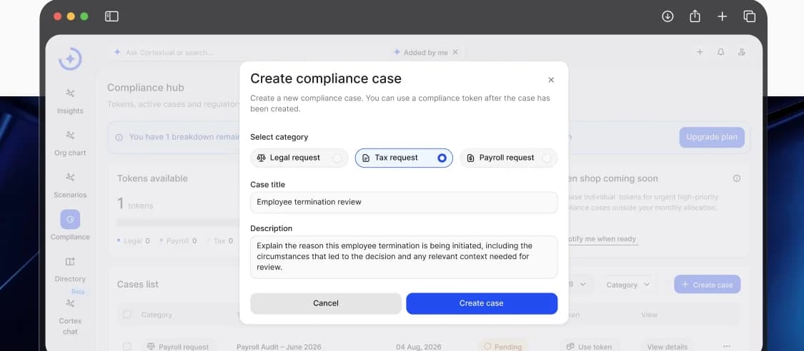 Cortextual Compliance Hub product preview